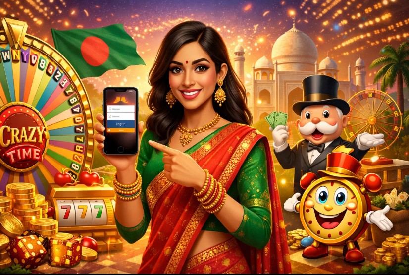 বাংলাদেশ থেকে ক্রেজি টাইম লগ ইন করার স্ক্রিন—ইমেইল/ইউজারনেম ও পাসওয়ার্ড ফিল্ড